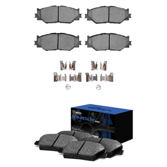 R1 Concepts® - Semi-Metallic Front and Rear Brake Pad Set