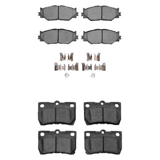 R1 Concepts® - Semi-Metallic Semi-Metallic Front and Rear Brake Pad Set