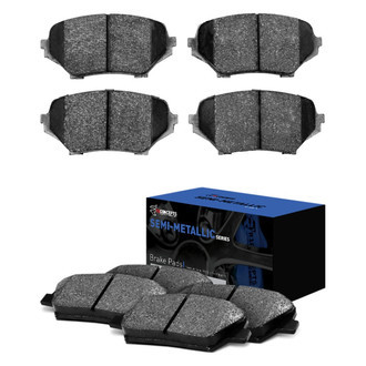 R1 Concepts® - Semi-Metallic Front and Rear Brake Pad Set