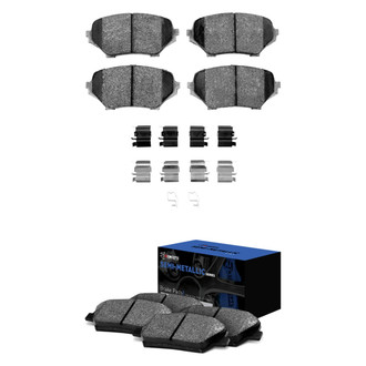 R1 Concepts® - Semi-Metallic Front and Rear Brake Pad Set