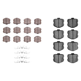 R1 Concepts® - Semi-Metallic Semi-Metallic Front and Rear Brake Pad Set