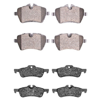 R1 Concepts® - Semi-Metallic Semi-Metallic Front and Rear Brake Pad Set