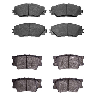 R1 Concepts® - Semi-Metallic Front and Rear Brake Pad Set