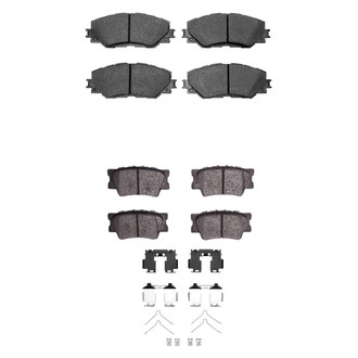 R1 Concepts® - Semi-Metallic Front and Rear Brake Pad Set