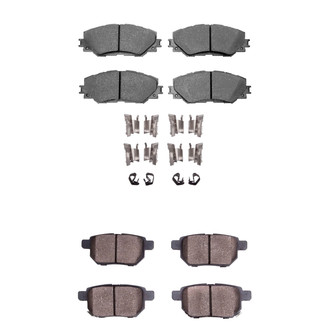R1 Concepts® - Semi-Metallic Semi-Metallic Front and Rear Brake Pad Set