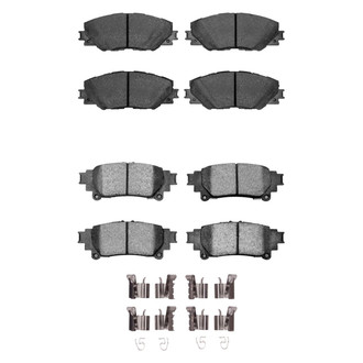 R1 Concepts® - Semi-Metallic Front and Rear Brake Pad Set