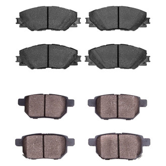 R1 Concepts® - Semi-Metallic Front and Rear Brake Pad Set