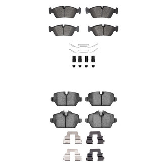R1 Concepts® - Semi-Metallic Semi-Metallic Front and Rear Brake Pad Set