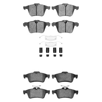 R1 Concepts® - Semi-Metallic Semi-Metallic Front and Rear Brake Pad Set
