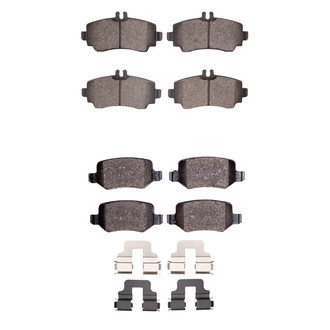 R1 Concepts® - Semi-Metallic Semi-Metallic Front and Rear Brake Pad Set