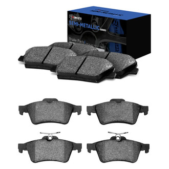 R1 Concepts® - Semi-Metallic Front and Rear Brake Pad Set