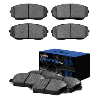 R1 Concepts® - Semi-Metallic Front and Rear Brake Pad Set