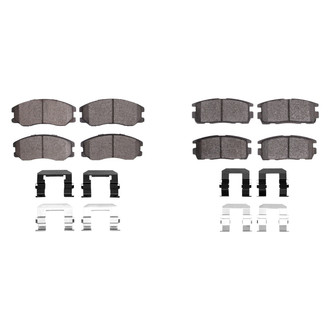 R1 Concepts® - Semi-Metallic Semi-Metallic Front and Rear Brake Pad Set