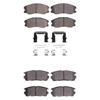 R1 Concepts® - Semi-Metallic Semi-Metallic Front and Rear Brake Pad Set