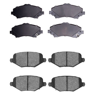 R1 Concepts® - Semi-Metallic Front and Rear Brake Pad Set