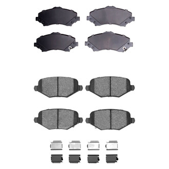 R1 Concepts® - Semi-Metallic Front and Rear Brake Pad Set
