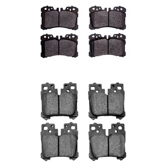 R1 Concepts® - Semi-Metallic Semi-Metallic Front and Rear Brake Pad Set