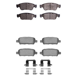 R1 Concepts® - Semi-Metallic Front and Rear Brake Pad Set