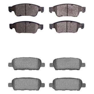 R1 Concepts® - Semi-Metallic Front and Rear Brake Pad Set