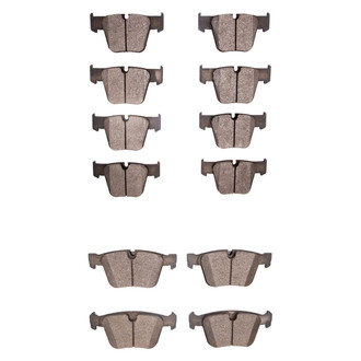 R1 Concepts® - Semi-Metallic Semi-Metallic Front and Rear Brake Pad Set