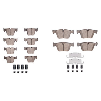 R1 Concepts® - Semi-Metallic Semi-Metallic Front and Rear Brake Pad Set
