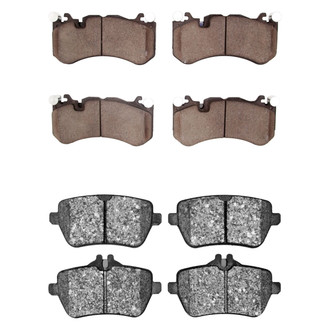 R1 Concepts® - Semi-Metallic Semi-Metallic Front and Rear Brake Pad Set