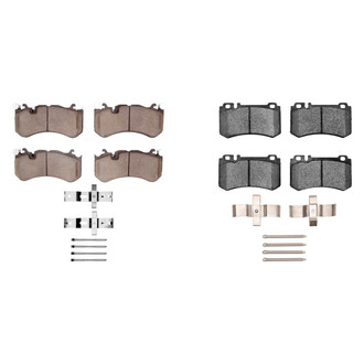 R1 Concepts® - Semi-Metallic Semi-Metallic Front and Rear Brake Pad Set