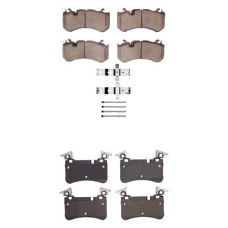 R1 Concepts® - Semi-Metallic Semi-Metallic Front and Rear Brake Pad Set