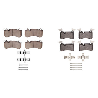 R1 Concepts® - Semi-Metallic Semi-Metallic Front and Rear Brake Pad Set