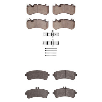 R1 Concepts® - Semi-Metallic Semi-Metallic Front and Rear Brake Pad Set