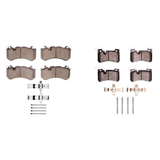 R1 Concepts® - Semi-Metallic Semi-Metallic Front and Rear Brake Pad Set