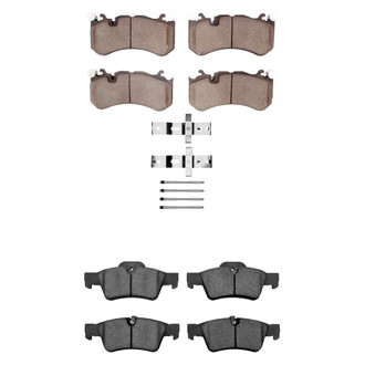 R1 Concepts® - Semi-Metallic Semi-Metallic Front and Rear Brake Pad Set