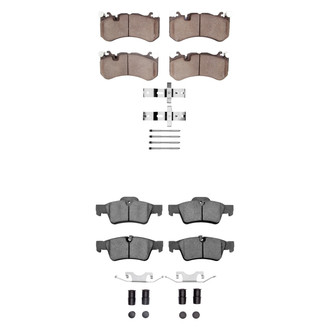 R1 Concepts® - Semi-Metallic Semi-Metallic Front and Rear Brake Pad Set