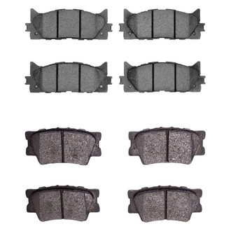 R1 Concepts® - Semi-Metallic Front and Rear Brake Pad Set