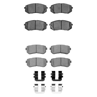 R1 Concepts® - Semi-Metallic Front and Rear Brake Pad Set