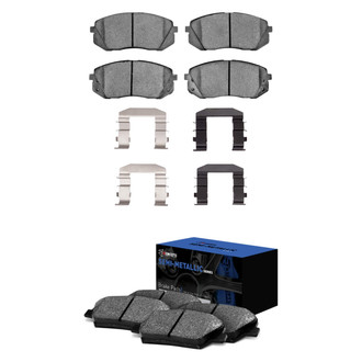 R1 Concepts® - Semi-Metallic Front and Rear Brake Pad Set