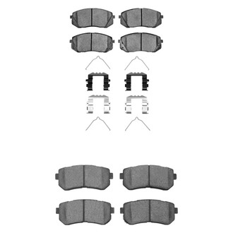 R1 Concepts® - Semi-Metallic Front and Rear Brake Pad Set