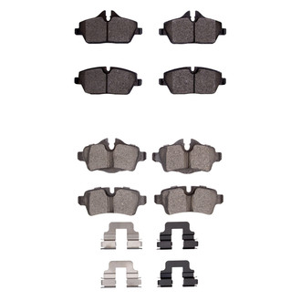 R1 Concepts® - Semi-Metallic Semi-Metallic Front and Rear Brake Pad Set