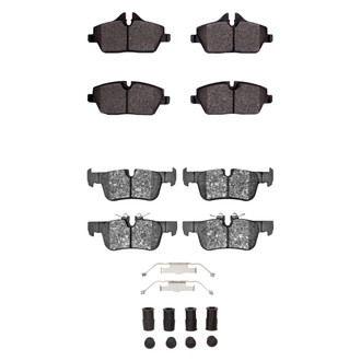R1 Concepts® - Semi-Metallic Semi-Metallic Front and Rear Brake Pad Set