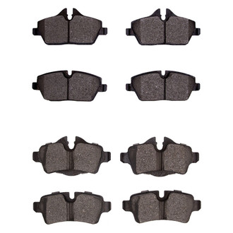 R1 Concepts® - Semi-Metallic Semi-Metallic Front and Rear Brake Pad Set