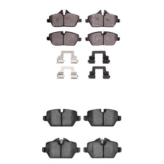 R1 Concepts® - Semi-Metallic Semi-Metallic Front and Rear Brake Pad Set