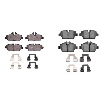 R1 Concepts® - Semi-Metallic Semi-Metallic Front and Rear Brake Pad Set