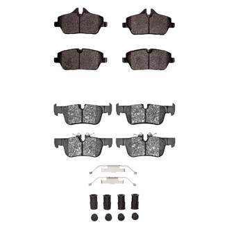 R1 Concepts® - Semi-Metallic Semi-Metallic Front and Rear Brake Pad Set