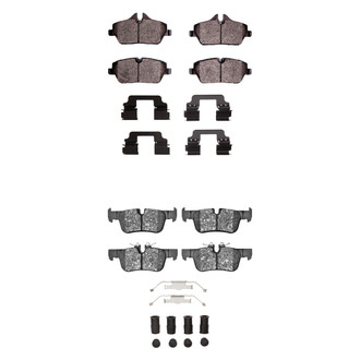 R1 Concepts® - Semi-Metallic Semi-Metallic Front and Rear Brake Pad Set