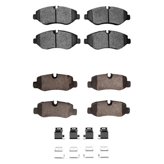 R1 Concepts® - Semi-Metallic Semi-Metallic Front and Rear Brake Pad Set