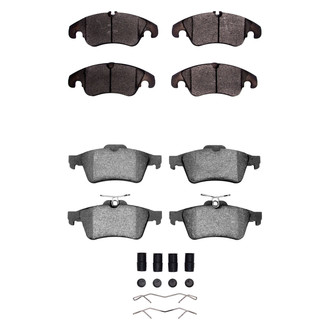 R1 Concepts® - Semi-Metallic Semi-Metallic Front and Rear Brake Pad Set