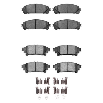 R1 Concepts® - Semi-Metallic Front and Rear Brake Pad Set