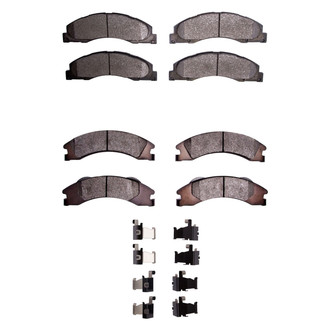 R1 Concepts® - Semi-Metallic Semi-Metallic Front and Rear Brake Pad Set