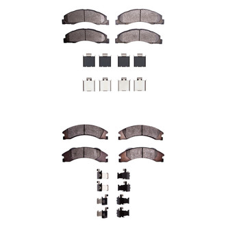 R1 Concepts® - Semi-Metallic Semi-Metallic Front and Rear Brake Pad Set