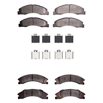 R1 Concepts® - Semi-Metallic Semi-Metallic Front and Rear Brake Pad Set